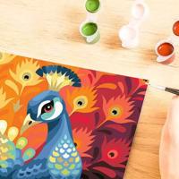Ravensburger creart schilderen op nummer - trotse pauw - thumbnail