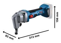 Bosch Professional GNA 18V-16 E 0601529601 Accu-knabbelschaar Brushless, Incl. 2 accus, Incl. lader, Incl. koffer Vermogen 700 W Batterijspanning 18 V - thumbnail