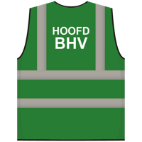 RWS veiligheidsvest hoofd BHV groen - RWS veiligheidsvest hoofd BHV groen - thumbnail