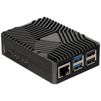 Joy-it RB-AlucaseP5-09 SBC-behuizing Geschikt voor serie: Raspberry Pi® Incl. passieve koeler Zwart - thumbnail