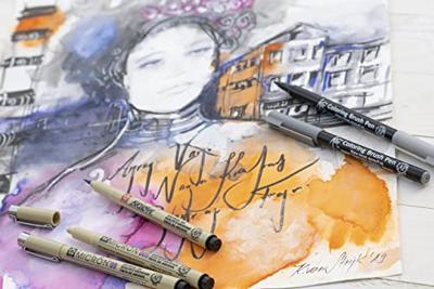 Sakura • koi color brush licht hemelsblauw