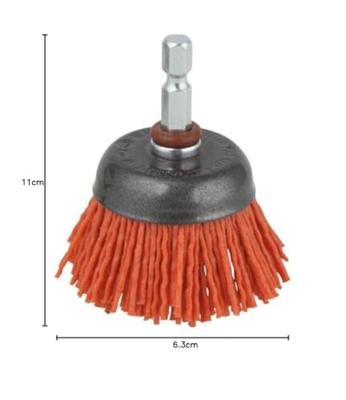 Wolfcraft Nylon-komborstel | Rood | 6-kant schacht | Ø50mm | 1 stuk - 1505000 Wolfcraft Nylon-komborstel | Rood | 6-kant schacht | Ø50mm | 1 stuk - 1505000