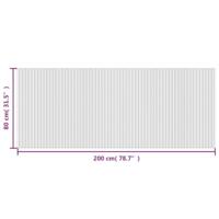 Vloerkleed rechthoekig 80x200 cm bamboe lichtnaturel - thumbnail