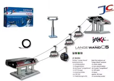 Kabelbaan Prof Langewand zwart en rood Jaegerndorfer - Jaegerndorfer