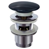 Design CLIC-CLAC Waste, met Overloop, 1 ¼" x 65 mm, Mat Zwart - thumbnail