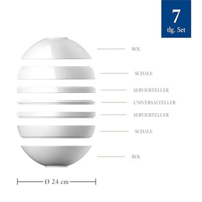 VILLEROY & BOCH - Iconic - La Boule 7-dlg White