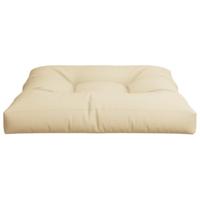 Palletkussen 80x80x12 cm stof beige - thumbnail