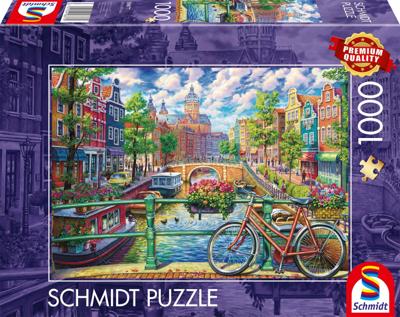 Amsterdam Canal Puzzel 1000 Stukjes Amsterdam Canal Puzzel 1000 Stukjes