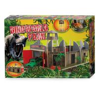 Dinoworld Houten Dinosaurus Park met Uitkijktoren Speelset - thumbnail