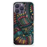 iPhone 15 Pro Max Doorzichtige Silicone Hoesje Aztec - thumbnail