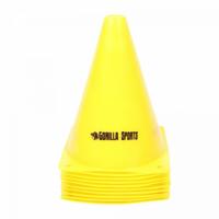 Set van 10 pionnen 17 cm geel - thumbnail