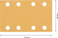 Bosch Accessories EXPERT C470 2608900880 Oscillerend schuurpapier Geperforeerd Korrelgrootte (num) 100 (l x b) 133 mm x 80 mm 10 stuk(s) - thumbnail