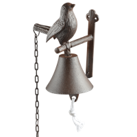 Deurbel vogel met kettinkje - thumbnail