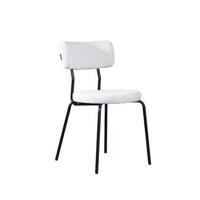 Bronx71 Scandinavische eetkamerstoel Lyon off white gerecyclede stof - thumbnail