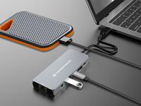 Hub USB Conceptronic 110519807101 Grijs 100 W - thumbnail