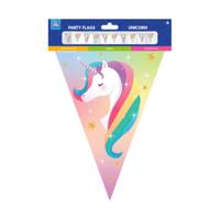 Unicorn Party Vlaggen Folie - thumbnail