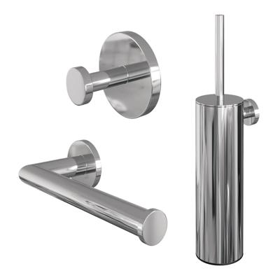Toiletaccessoire Set Brauer Chrome 3-in-1 Chrome Toiletaccessoire Set Brauer Chrome 3-in-1 Chrome