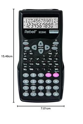 Rebell RE-SC2040-BX Calculator -SC2040-BX Zwart Wetenschappelijk