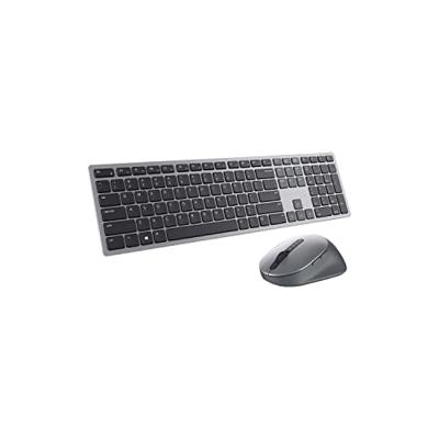 Dell KM7321W Qwerty UK RF & BT Draadloos Desktopset - Grijs, Titanium