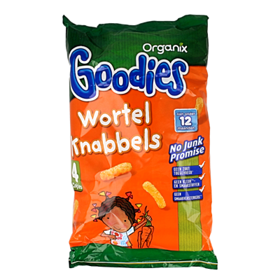 Mais knabbels met wortel 10+M bio 60 Gram