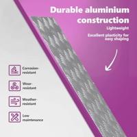 VidaXL Trap tread rechthoekig 4 pcs zilver 80 x 40 cm aluminium - thumbnail