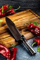 FORGED - Leather Forged - Leren hoes Koksmes - thumbnail