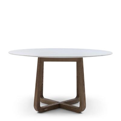 Rivièra Maison Ronde Eettafel 'Casone' Marmer en eikenhout, 140cm