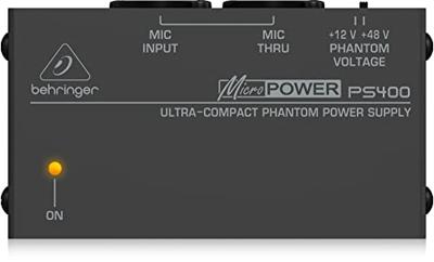 Behringer Micropower PS400 Fantoomvoeding Behringer Micropower PS400 Fantoomvoeding