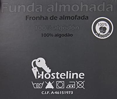 Kussensloop Hosteline IRIS Wit Bed van 180/200 144 Draden 45 x 100 cm Kussensloop Hosteline IRIS Wit Bed van 180/200 144 Draden 45 x 100 cm