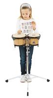 Nino Percussion NINO3NT-BK houten bongoset zwarte hardware - thumbnail