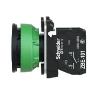 Schneider Electric XB5FA21 Druktoets Terugstelbaar 600 V 3 A 1x NO IP66, IP67, IP69, IP69K 1 stuk(s) - thumbnail