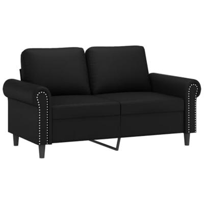 Tweezitsbank 120 cm kunstleer zwart Tweezitsbank 120 cm kunstleer zwart