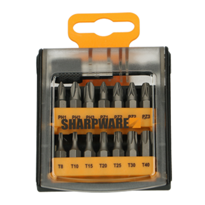 pgb-Europe - Sharpware bitset 15 delig + bithouder - B025SET15