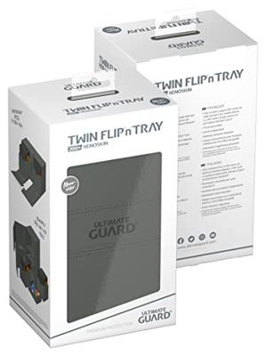 Ultimate Guard Twin Flip'n'Tray 200+ Xenoskin - Grey - thumbnail