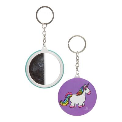 Duckiez Sleutelhanger met spiegel eenhoorn