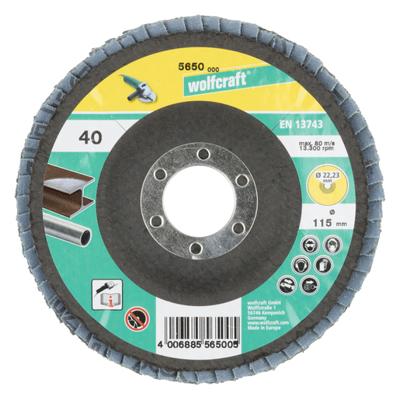 Wolfcraft slijplamellenschijf | ø125mm | 40 | 1 stuk - 5653000 Wolfcraft slijplamellenschijf | ø125mm | 40 | 1 stuk - 5653000