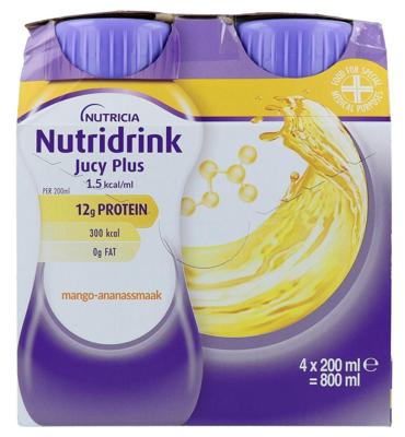 Nutridrink Jucy Plus Mango-Ananas Nutridrink Jucy Plus Mango-Ananas