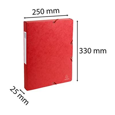 Exacompta elastobox Exabox rood, rug van 2,5 cm