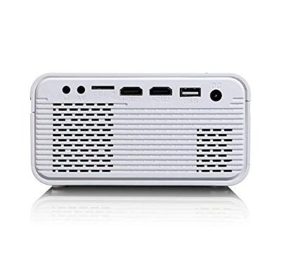 Lenco LPJ-300 - Bluetooth Beamer - Mini Beamer - 2800 Lumen - 30.000 uur Levensduur - Full HD - Bluetooth 5.0-2 x HDMI - USB - SD Port - AV-in - VGA - Wit