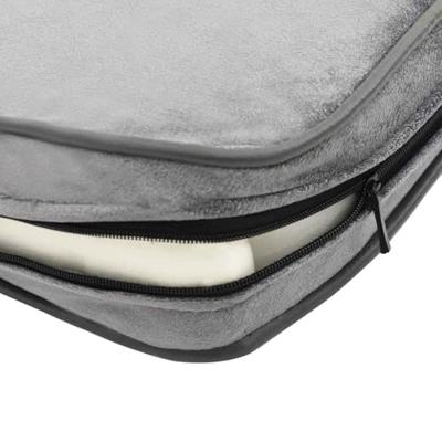 VidaXL Hondenbank 72x45x30 cm pluche grijs