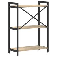 Boekenkast Sonoma eiken 60 x 30 x 83 cm Bewerkt hout - thumbnail