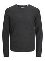 Jack - Jones Jjecooper Knit Crew Neck Noos Trui Dark Grey Melange - thumbnail