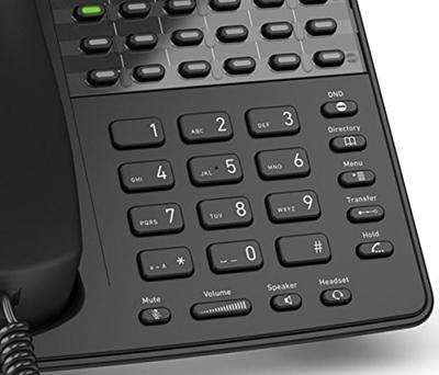 Snom D725 IP-telefoon, SIP bureautelefoon, 12 SIP identiteiten, 18 multi-color functietoetsen, VLAN-ondersteuning, wideband audio, PoE, DSP, 2x Gigabit Ethernet, USB, Zwart, 00003916