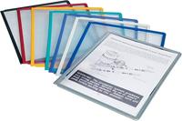 Durable Zichtpaneel | polypropyleen met profielframe | donkerblauw DIN A4 | reflexie-arm | 5 stuks in zak - 560607 560607 - thumbnail