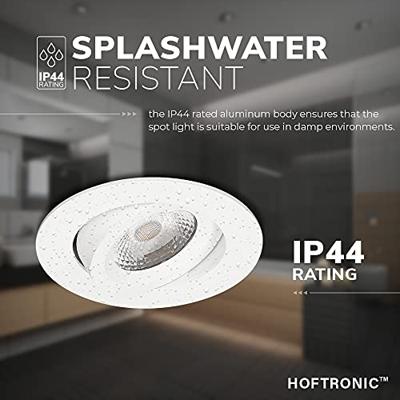 Set van 6 Salerno LED inbouwspots - 8W 650 lumen - 2700K warm wit - Dimbaar - Rond - Kantelbaar - IP44 waterdicht - Wit - Voor binnen, buiten en badkamer Set van 6 Salerno LED inbouwspots - 8W 650 lumen - 2700K warm wit - Dimbaar - Rond - Kantelbaar - IP44 waterdicht - Wit - Voor binnen, buiten en badkamer