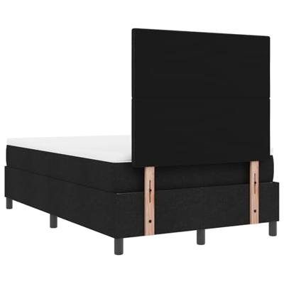 Boxspringbed met matras stof zwart 120x200 cm
