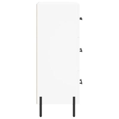 Dressoir 34,5x34x90 cm bewerkt hout wit Dressoir 34,5x34x90 cm bewerkt hout wit