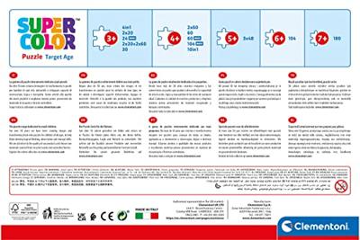 Clementoni puzzel super color maxi gabby's poppenhuis, 24st.