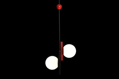 Plafondlamp DKD Home Decor Wit Zwart Rood Metaal Kristal 40 W 44 x 44 x 120 cm Plafondlamp DKD Home Decor Wit Zwart Rood Metaal Kristal 40 W 44 x 44 x 120 cm