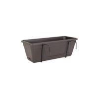 ARTEVASI Venezia Planter Kit met waterreserve - 10 L - 49 x 19,5 x 16,6 cm - Antracietgrijs - thumbnail